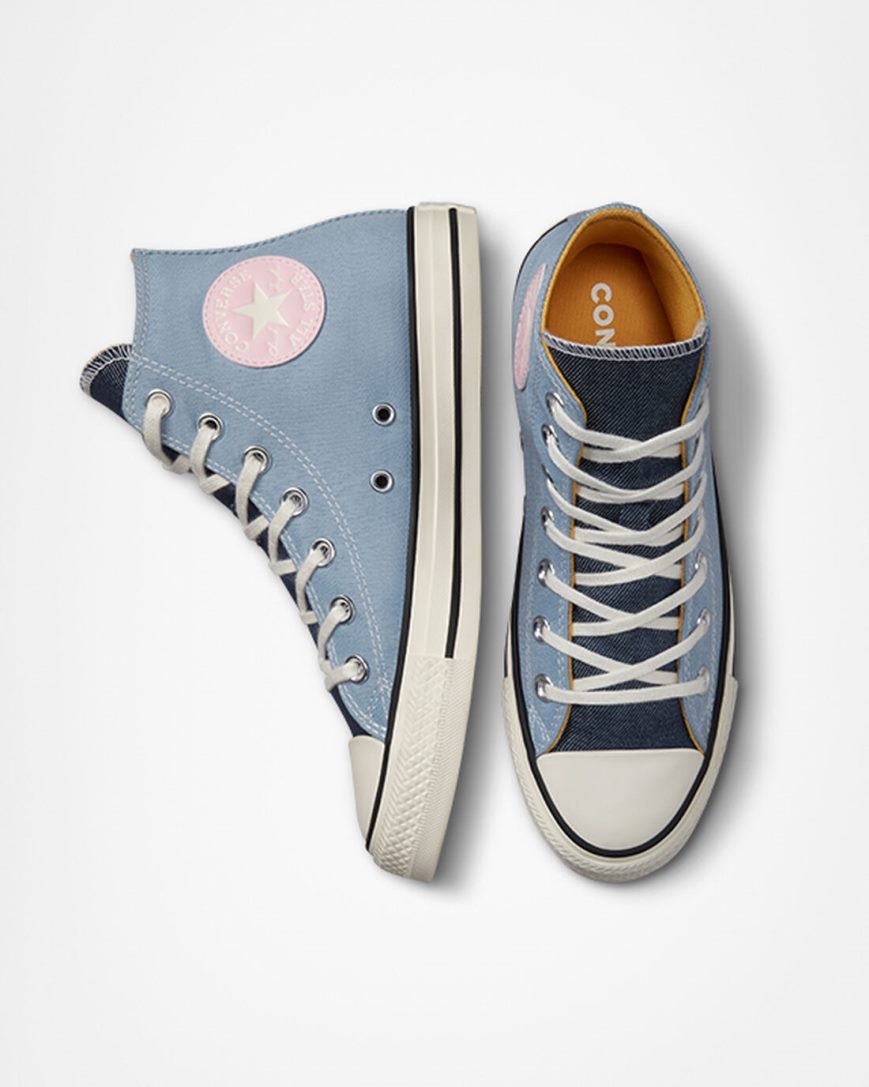 Tenisi Inalti Dama Converse Chuck Taylor All Star Denim Bleumarin | RO AGTUR942